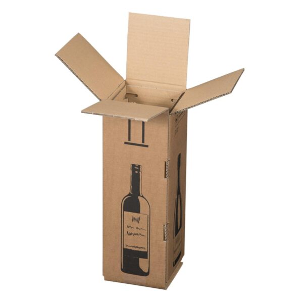 Weinversandkarton für 1 Weinflasche mit DHL & UPS Zertifizierung
