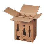 Weinversandkarton für 6 Weinflaschen mit DHL & UPS Zertifizierung
