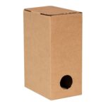 Karton für Bag in Box 1,5 Liter 133x88x196mm, braun