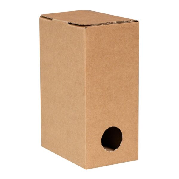 Karton für Bag in Box 1,5 Liter 133x88x196mm, braun