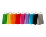 Papiertragetaschen Papiertaschen Flachhenkel 18x8x22cm hellblau 70gr. 50 Stk. – Bild 2