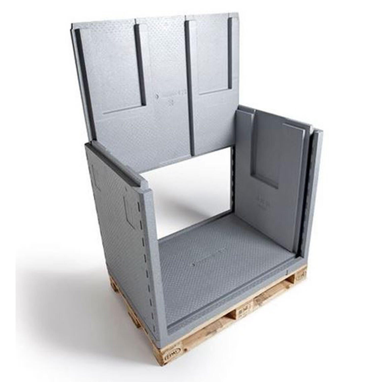 SP-522931 Palettenshipper Isolierboxen aus NEOPORR ohne Kühlakkus, 575L – Bild 1