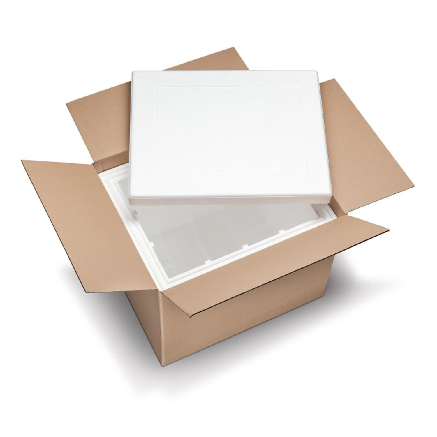 SP-523581 Isolierboxen mit Deckel aus EPS 600 x 485 x 490 mm 75 Liter, inkl. Umkarton – Bild 1