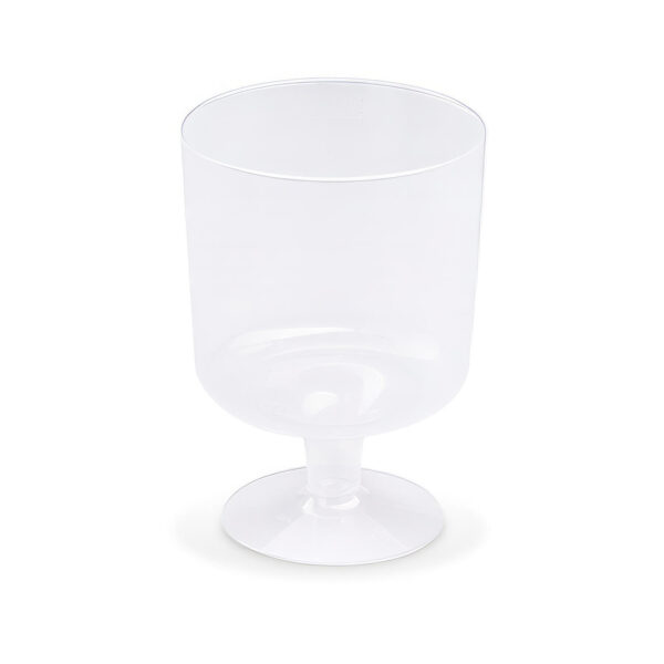 Mehrwegbecher Pfandbecher Weinglas transparent PP Eichstrich 0,2 l , 10 Stk.