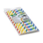 Papiertrinkhalme bunt sortiert 200 mm O 6mm, 25 Stk. – Bild 3