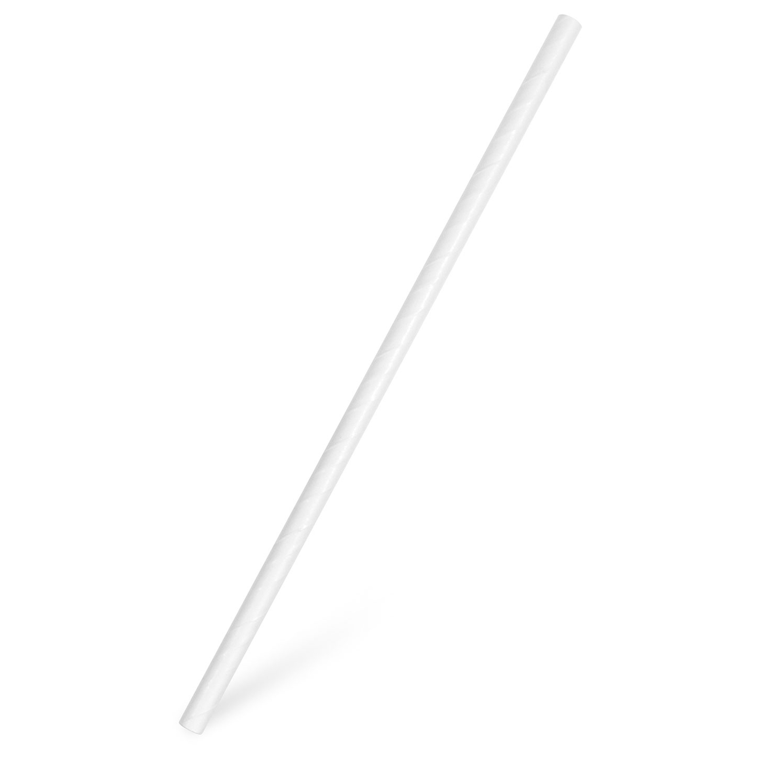 WX-40900 Papiertrinkhalme, JUMBO, weiß, 25 cm, O 8 mm, 100 Stk. – Bild 1