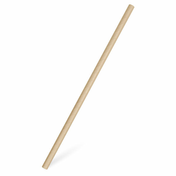 Papiertrinkhalme für Kaltgetränke JUMBO natur 25 cm O 8 mm, 100 Stk.