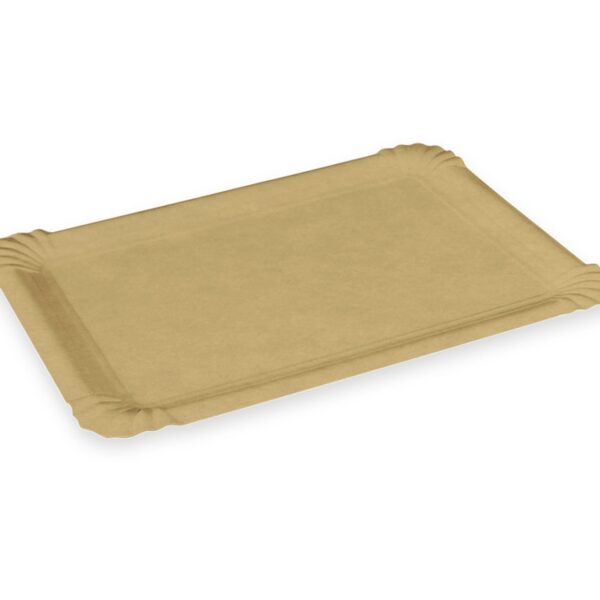 Pappteller FSC Mix 'Kraft' 16 x 10 cm fettdicht braun, 250 Stk.