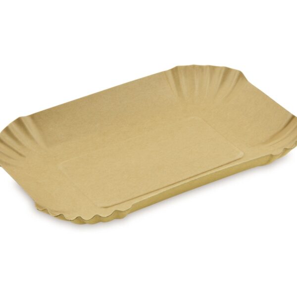 Pappschalen Kraft oval, fettdicht, 250 Stk.