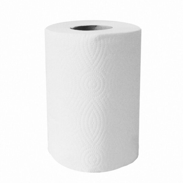Putztuchrolle perforiert 100% Zellstoff 2-lagig O 13,5 x 19cm x 50m weiß, 6 Stk.
