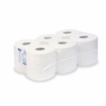 Putztuchrolle perforiert 100% Zellstoff 2-lagig O 17 x 19cm x 100m weiß, 6 Stk. – Bild 2