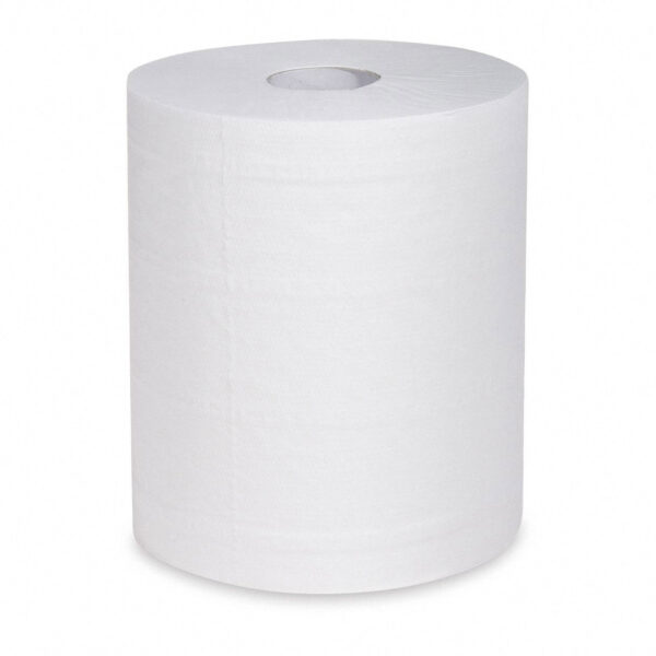 Putztuchrolle perforiert 100% Zellstoff 2-lagig O 19 x 22 cm x 160m weiß, 6 Stk.