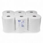 Putztuchrolle perforiert 100% Zellstoff 2-lagig O 19 x 22 cm x 160m weiß, 6 Stk. – Bild 2