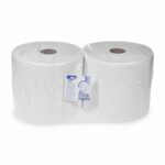 Industrie-Putztuchrolle geprägt Tissue 2-lagig O 27 x 38cm x 304m weiß, 2 Stk. – Bild 2