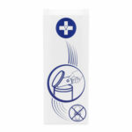 Hygienebeutel Damenhygiene Papierbeutel weiß mit Hinweisaufdruck, 100 Stk.