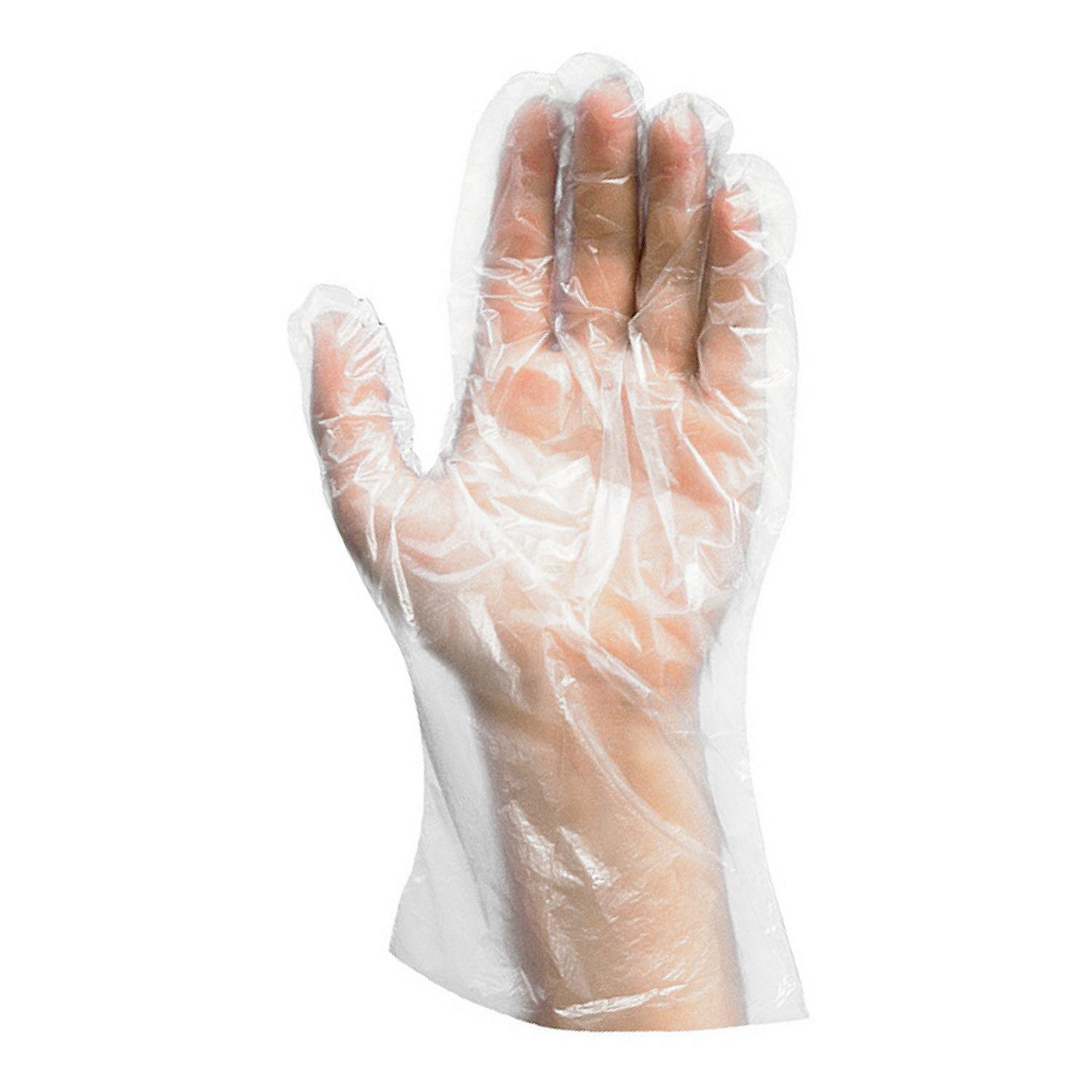 WX-68119 Einweghandschuhe aus HDPE im Spenderkarton Größe L, 100 Stk. – Bild 1