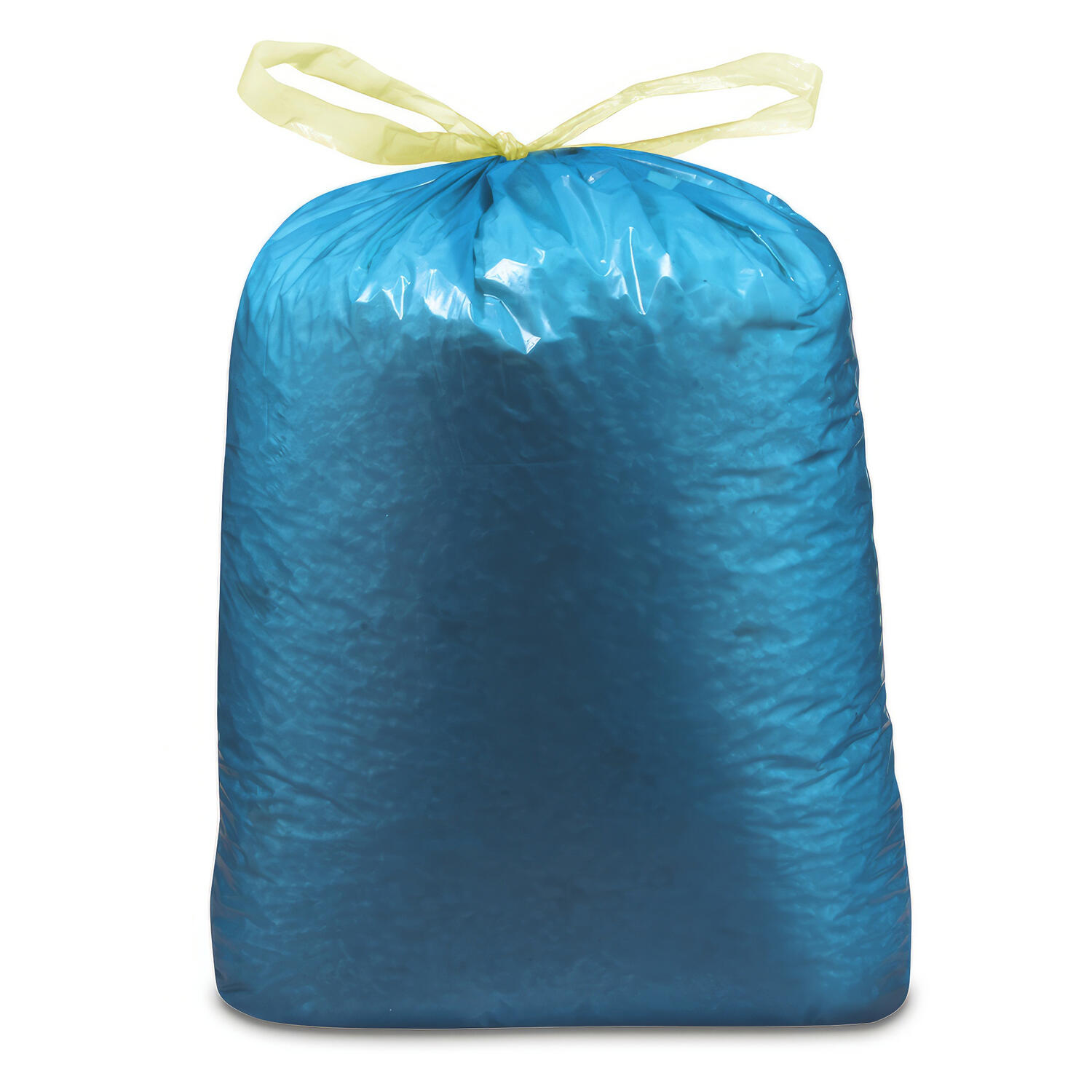 WX-69701 Müllsäcke mit Zugband 120 Liter 70 x 100 cm LDPE blau, 10 Stk. – Bild 1