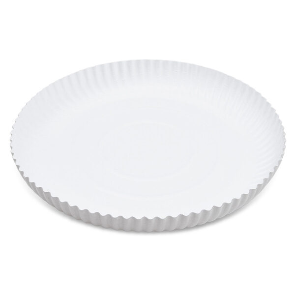 Pappteller 'RECY' rund tief O32cm weiß, 50 Stk.