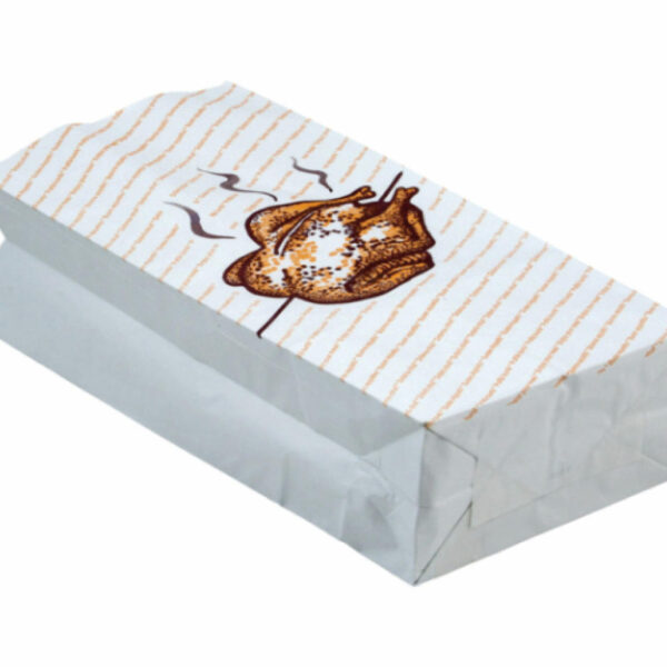 Thermo-Hähnchenbeutel Hendlbeutel für halbes Huhn 3-lagig Alu 23x10x6cm 100 Stk.