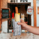 Papierbeutel FSC MIX fettdicht weiß mit Druck "Street Food & take away", 8+4 x 17 cm, 300 Stk. – Bild 2