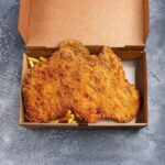 Schnitzelboxen aus Mikrowellpappe mit neutralem Motiv, 28 x 17 x 6 cm, 100 Stk. – Bild 2