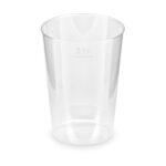 Trinkglas Verkostungsglas Trinkbecher Probierglas klar Eichstrich 100ml, 40 Stk.