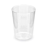 Schnapsglas glasklar Shotgläser Stamperl mit Eichstrich PS 2cl / 4cl, 50 Stk.