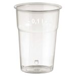 Brillant klare Trinkgläser 100ml mit Füllstrich, O 57 mm, 50 Stk.