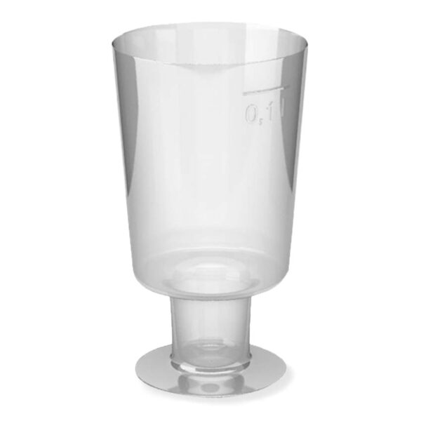 Einweg-Weinglas 100ml, PS, 1 tlg. Ausführung, transparent glasklar, 15 Stk.