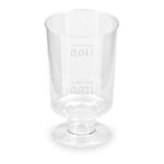 Schnapsglas mit Fuß Premium glasklar Shotgläser mit Eichstrich 2cl/4cl, 20 Stk.