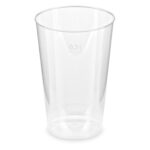Trinkglas Trinkbecher Plastikbecher glasklar mit Eichstrich bei 300ml, 25 Stk.