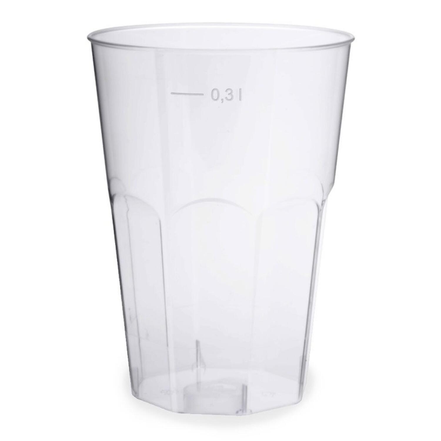 WX-73131 Einweg-Cocktailglas 300ml mit Eichstrichen, PS, transparent glasklar, 30 Stk. – Bild 1