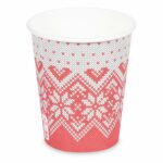 Heißgetränkebecher Pappbecher Motiv Wintersaison 200ml 280ml, O 80mm, 50 Stk.