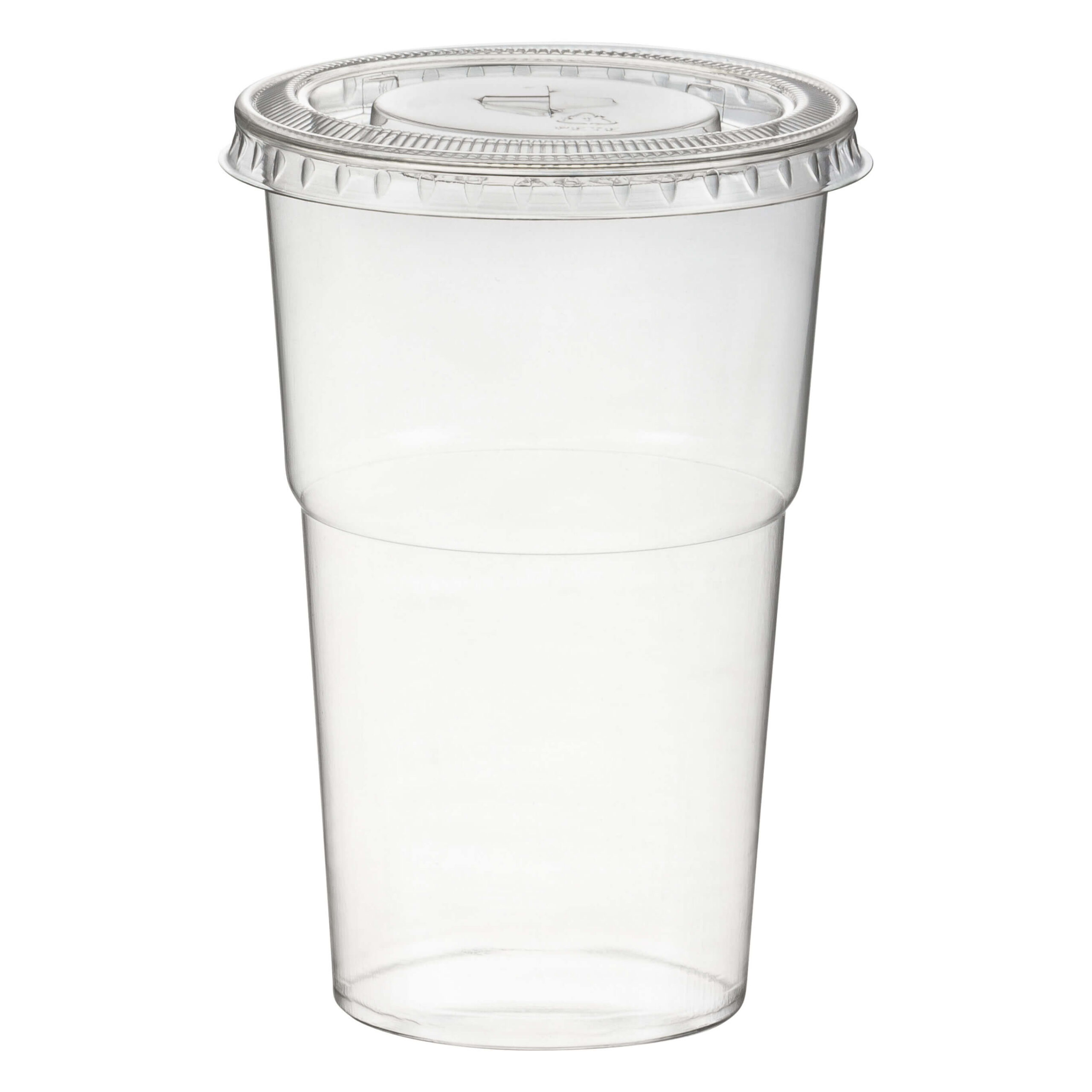 WX-76030_SETF Smoothiebecher inkl. Deckel mit Schlitz 200 ml, O 78mm, PET, glasklar, 50 Stk. – Bild 1