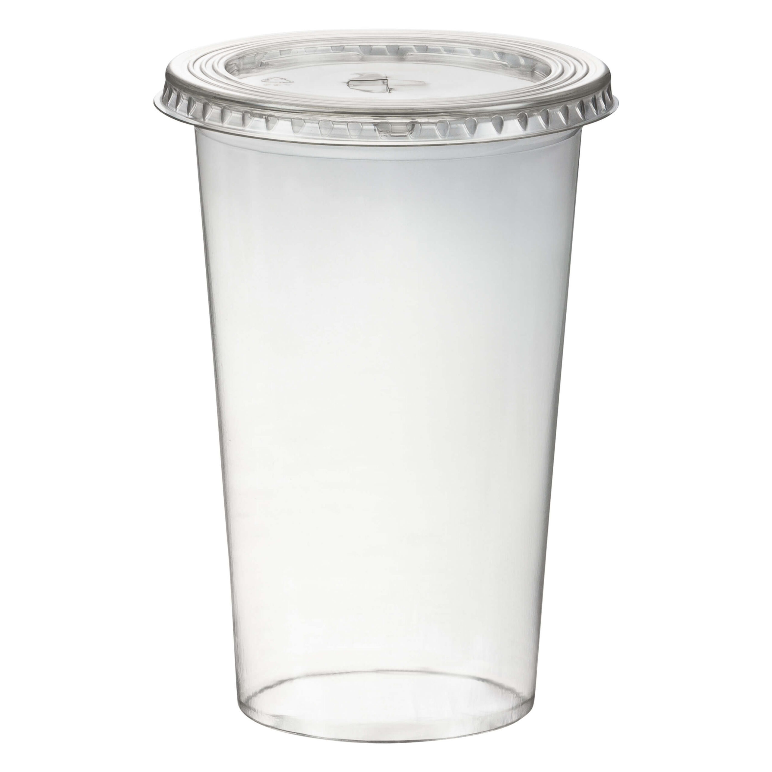 WX-76105_SETF Smoothiebecher inkl. Deckel mit Schlitz 500 ml, O 95mm, PET, glasklar, 50 Stk. – Bild 1