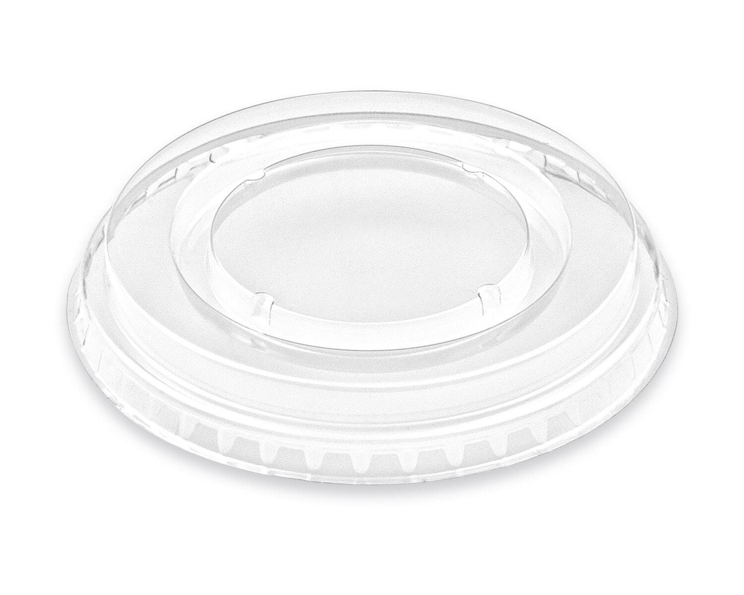 WX-76194 Deckel ohne Öffnung flach PET für Eis- Früchtebecher Smoothies O95mm, 50 Stk. – Bild 1
