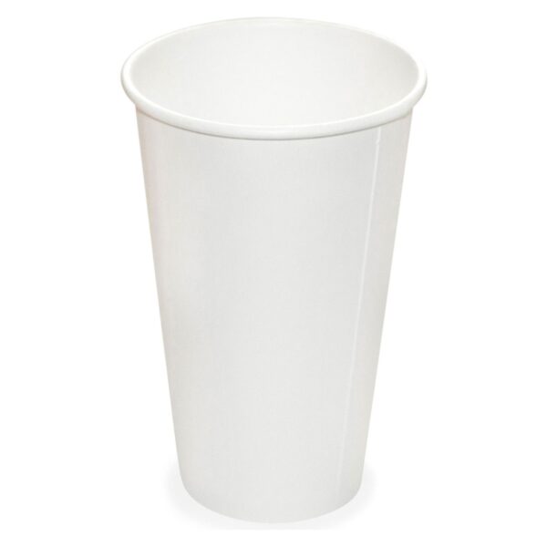 Heiß- und Kaltgetränkebecher Pappbecher weiß 400ml 510ml, O 90mm, 50 Stk.