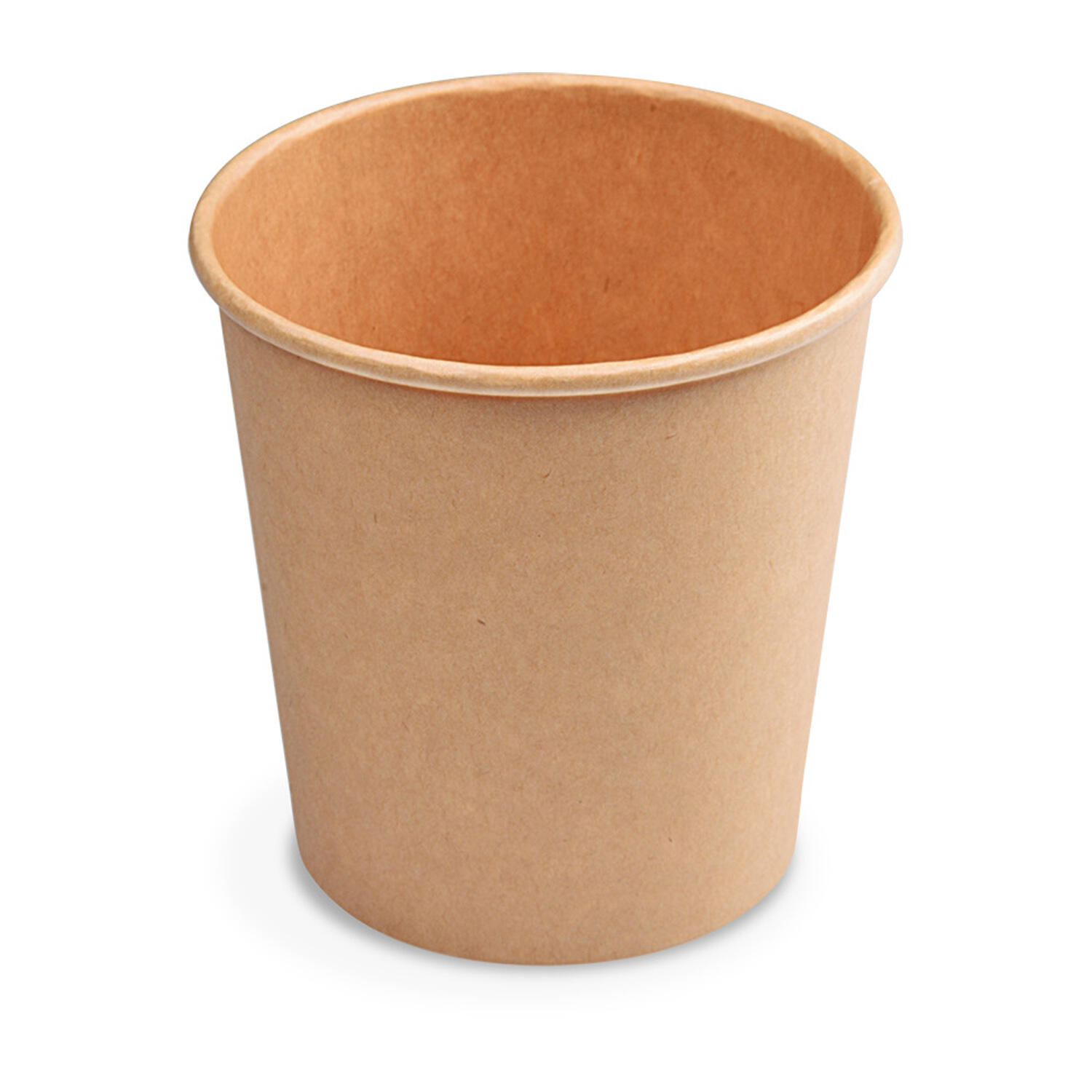 WX-76420 Heiß- und Kaltgetränkebecher Pappbecher braun 150ml 200ml 'S' O 73mm, 50 Stk. – Bild 1