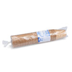 Heiß- und Kaltgetränkebecher Pappbecher braun 150ml 200ml 'S' O 73mm, 50 Stk. – Bild 3