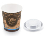 Coffee To Go Becher Espresso Ristretto mit Trinkdeckel 80 ml 110 ml, 50 Stk.