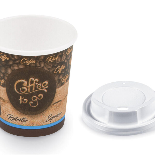 Coffee To Go Becher Espresso Ristretto mit Trinkdeckel 80 ml 110 ml, 50 Stk.