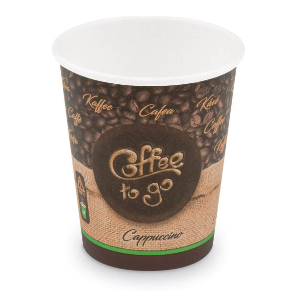 Kaffeebecher M 'Coffee To Go' Cappuccino Caffe Lungo 200ml 280ml, 50 Stk.