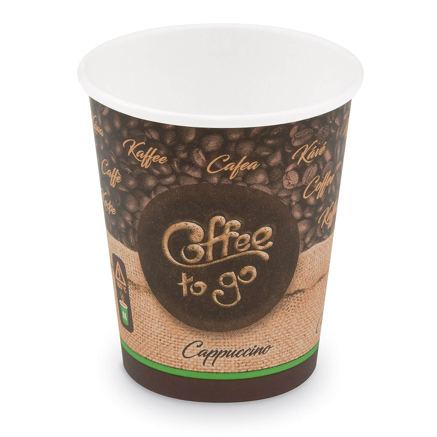 WX-76628 Kaffeebecher M 'Coffee To Go' Cappuccino Caffe Lungo 200ml 280ml, 50 Stk. – Bild 1
