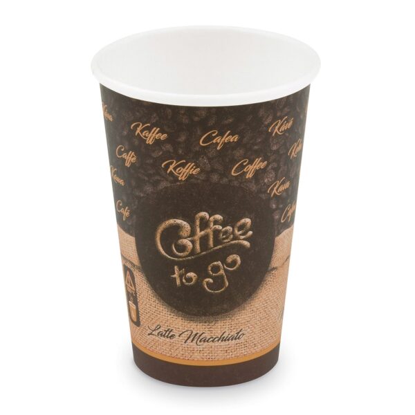 Kaffeebecher L 'Coffee To Go' Mocaccino Cappuccino Melange 250ml 330ml, 50 Stk.