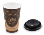 Kaffeebecher L 'Melange To Go' mit Trinkdeckel schwarz 250 ml, 330 ml, 100 Stk.