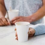Heiß- und Kaltgetränkebecher Pappbecher FSC Mix/PE weiß 300ml Eichstrich O 80mm, 50 Stk. – Bild 2
