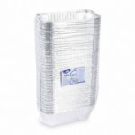 Alu-Servierschale Aluschale Menüschale Grillschale 1500ml 252x132x70mm, 100 Stk. – Bild 2