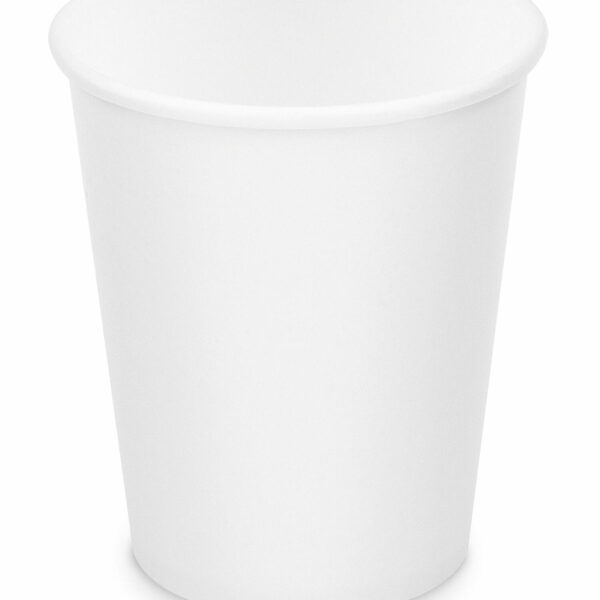 Heiß- und Kaltgetränkebecher Pappbecher weiß 200ml 280ml, O 80mm, 10 Stk.