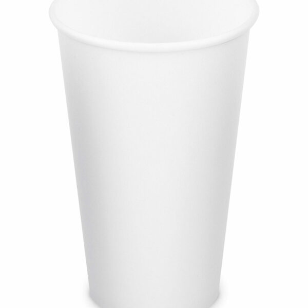 Heiß- und Kaltgetränkebecher Pappbecher weiß 400ml 510ml, O 90mm, 10 Stk.
