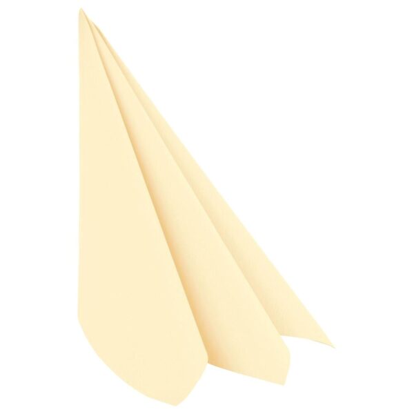 Servietten Airlaid 40x40cm 1/4 -Falz stoffähnlich hochw. champagner, 50 Stk.